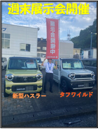週末展示会開催します